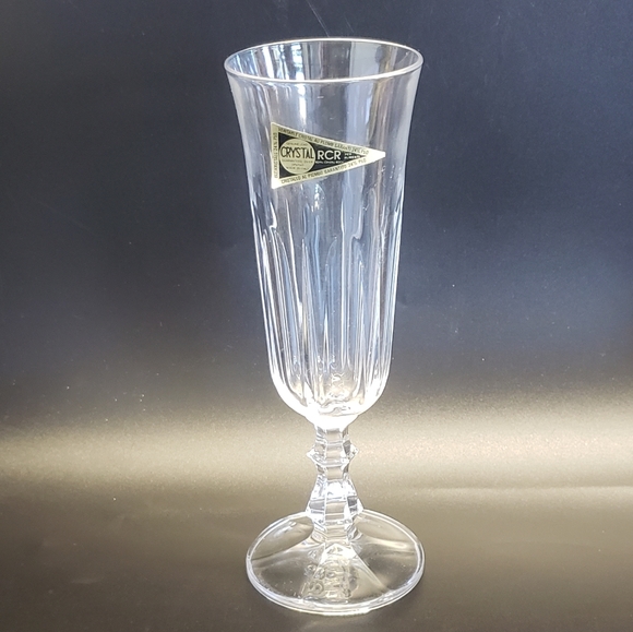Elegant Vintage Victoria by Royal Crystal Rock Champagne Glass RCR Made in Italy - Picture 16 of 17